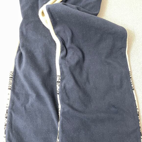 Triple 5 Soul Fairisle Wool Scarf Cream Snowflake Knit Outdoors Fleece * - Picture 10 of 10